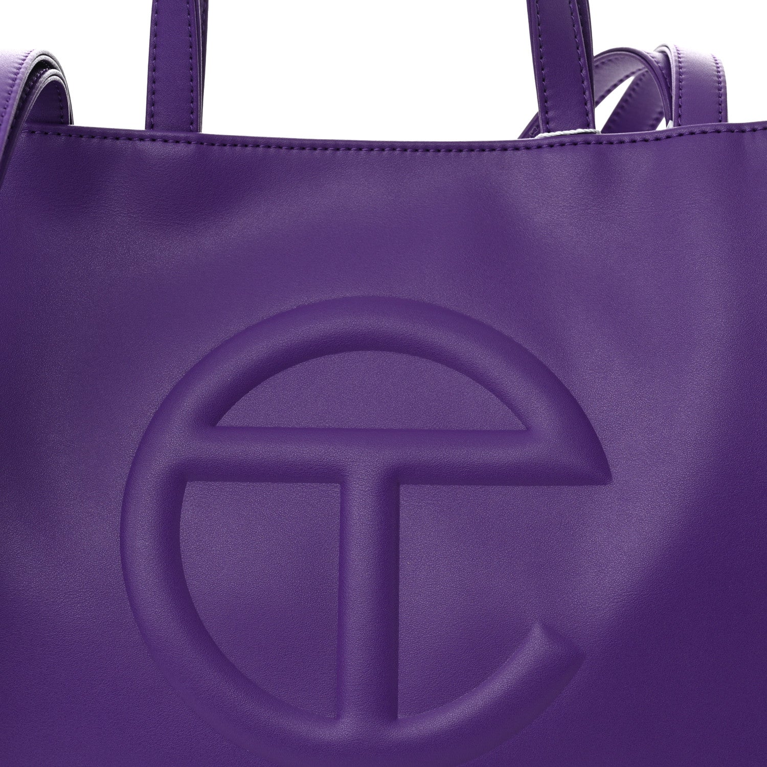 Telfar Vegan Leather Medium Shopping Bag Grape 8 of 10