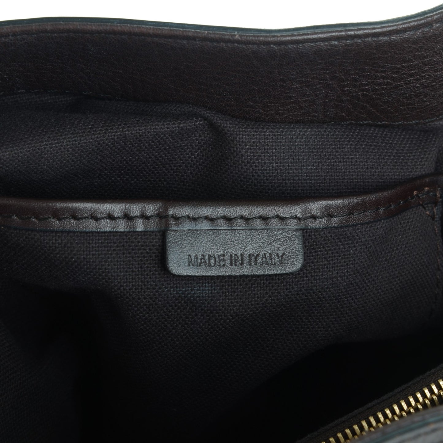 Grained Calfskin Haymarket Check Medium Golderton Tote Chocolate