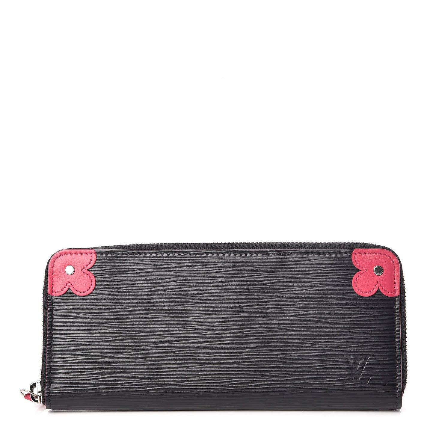 Epi Blooming Corners Clemence Wallet Black