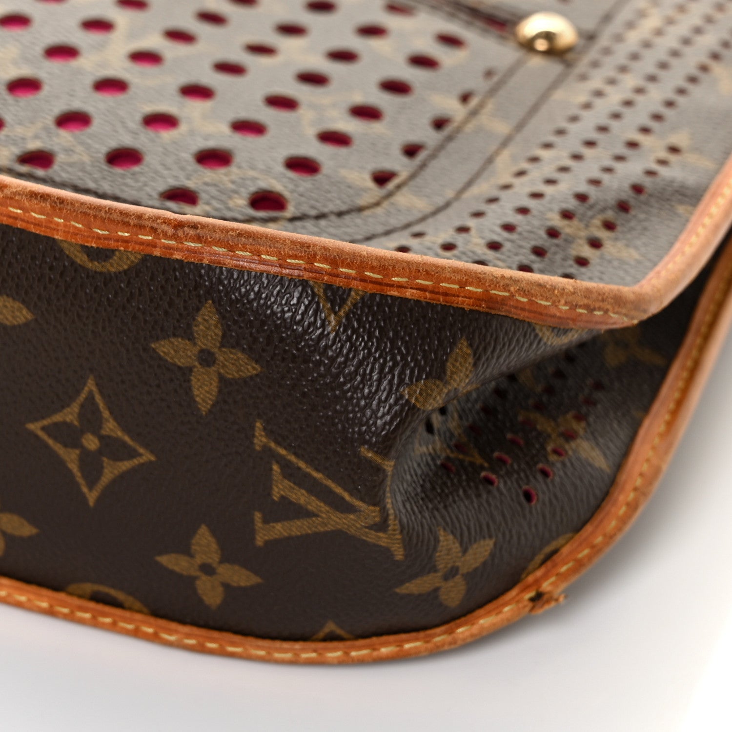 Louis Vuitton Monogram Perforated Musette Fuchsia 8 of 13