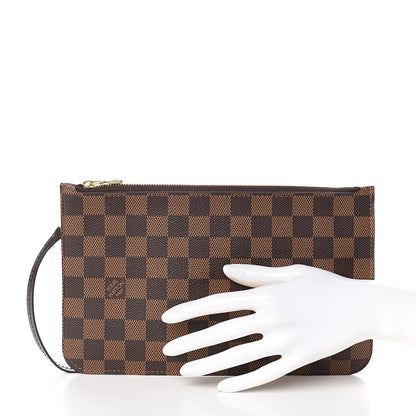 Louis Vuitton Damier Ebene Neverfull MM GM Pochette 2 of 9