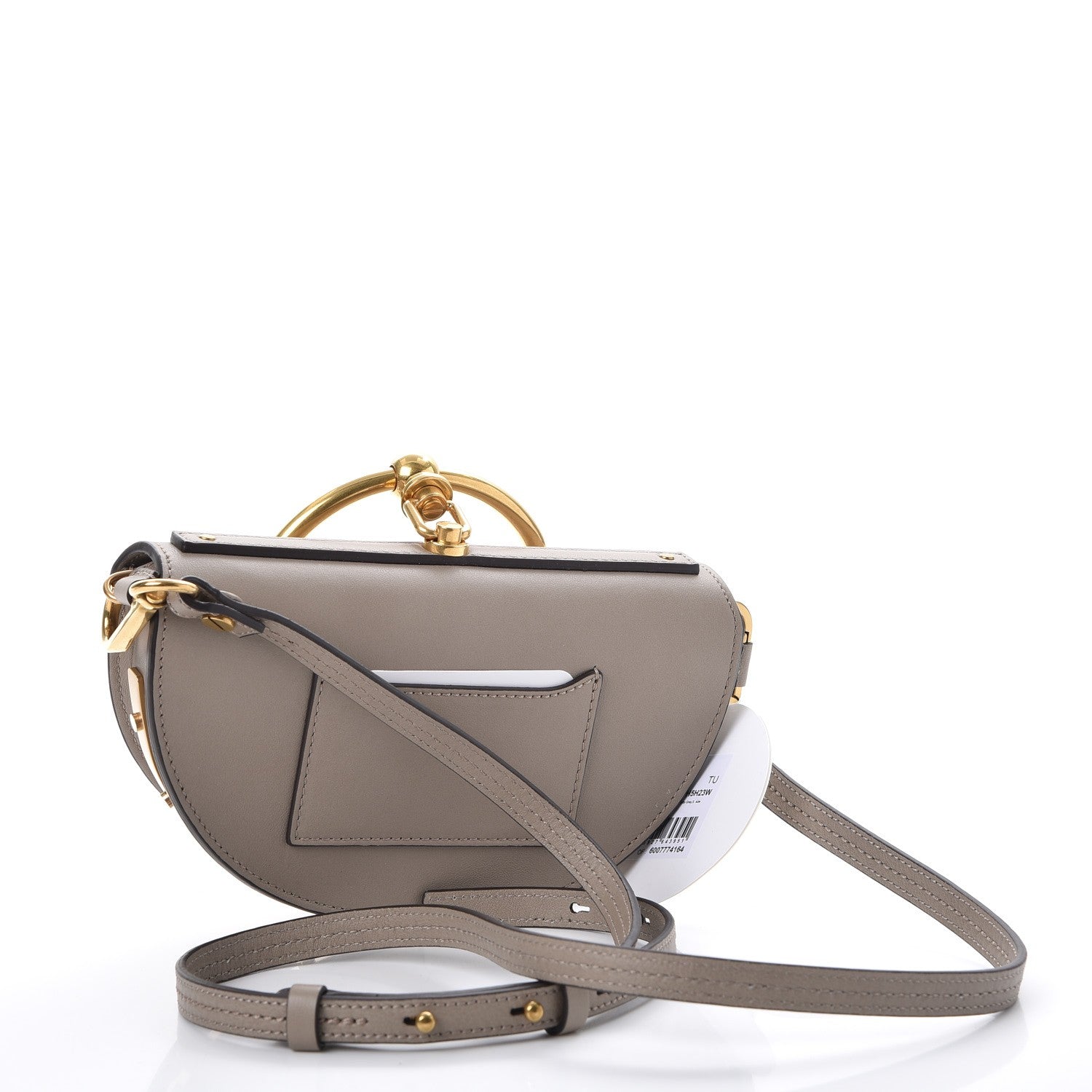 Chloe Calfskin Small Nile Bracelet Minaudiere Bag Motty Grey 3 of 6