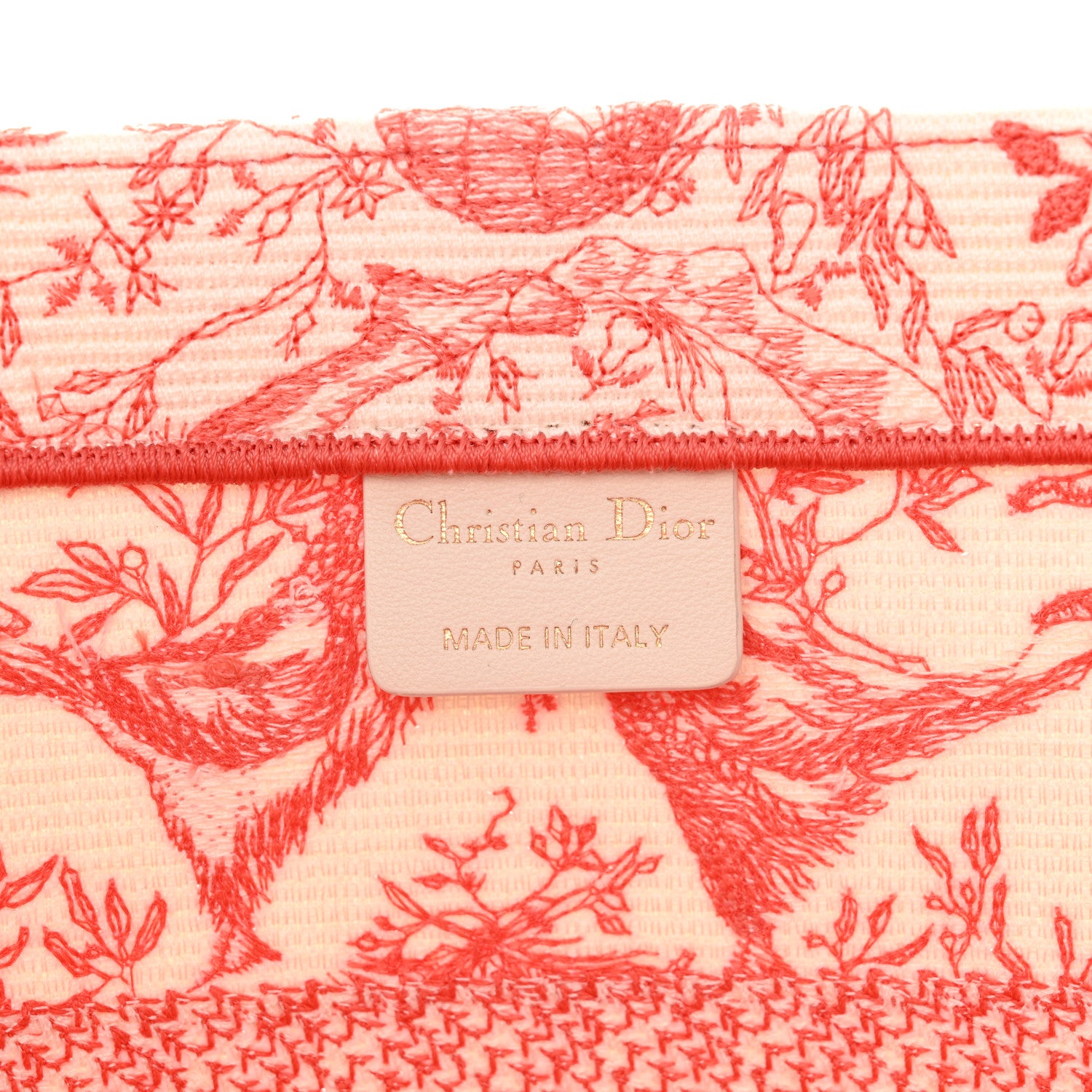 Christian Dior クリスチャン ディオール Christian Dior Canvas Embroidered Medium Toile De Jouy Soleil Book