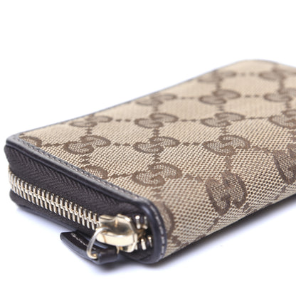 Gucci Monogram Zip Around Card Case Brown 6 of 10