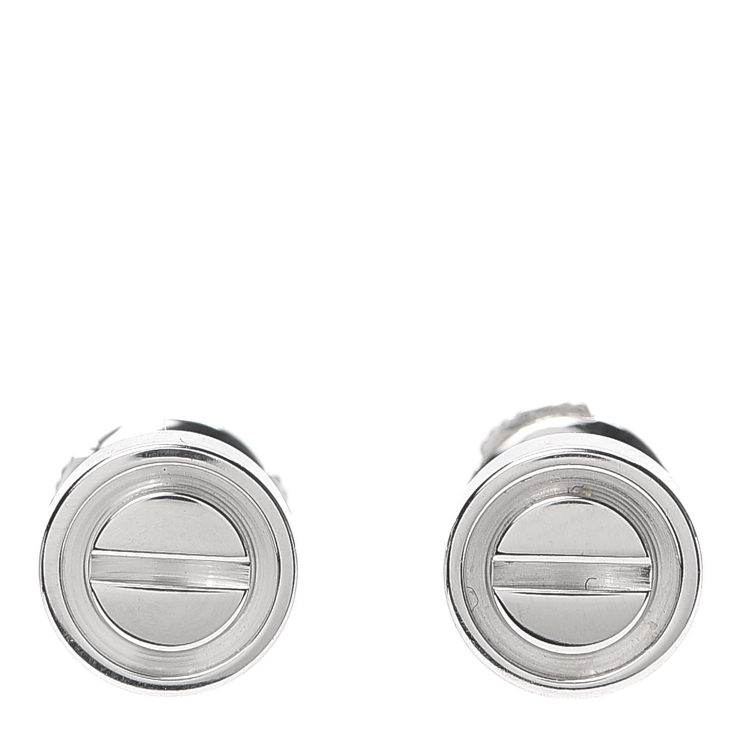 Cartier 18K White Gold LOVE Earrings 1 of 6