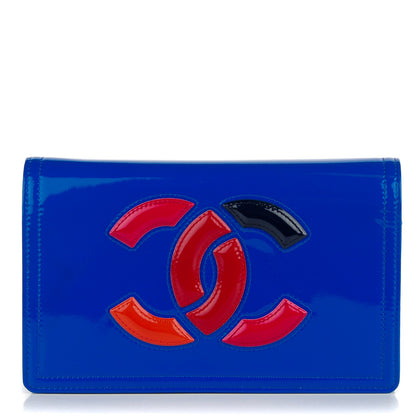 Chanel Vinyl Lipstick Wallet On Chain WOC Blue 1 of 9
