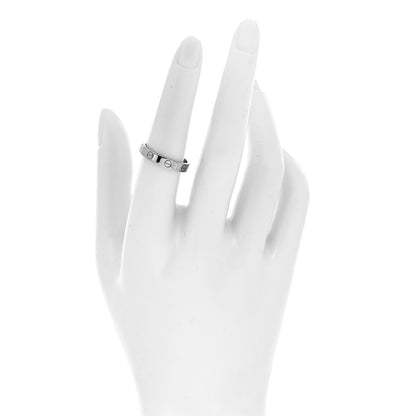 Cartier 18K White Gold 3.5mm LOVE Wedding Band Ring 54 6.75 2 of 6