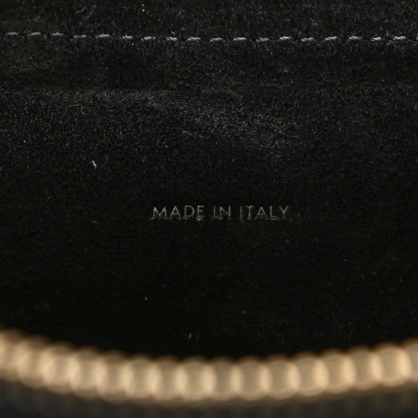 Grained Calfskin Micro Belt Bag Black