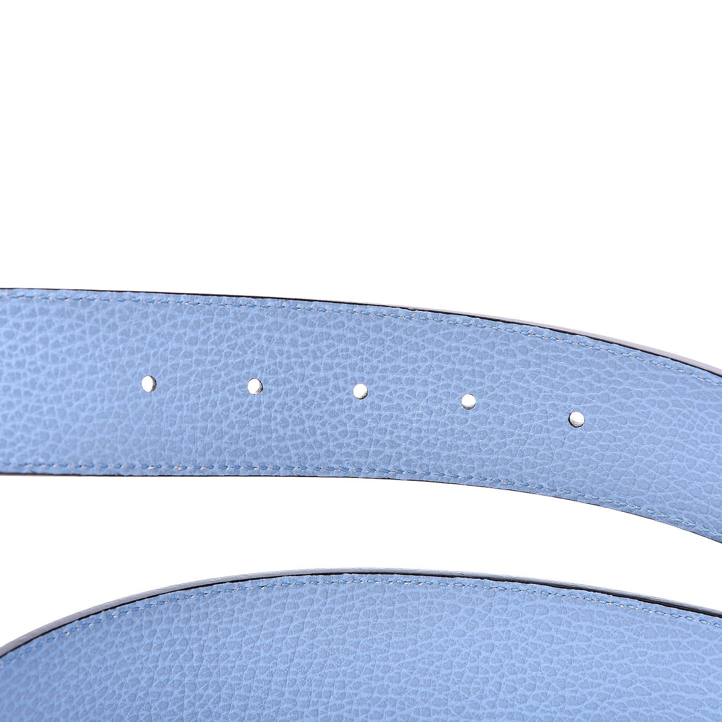 Dollar Calfskin 1973 Reversible Belt 95 38 Black Mineral Blue