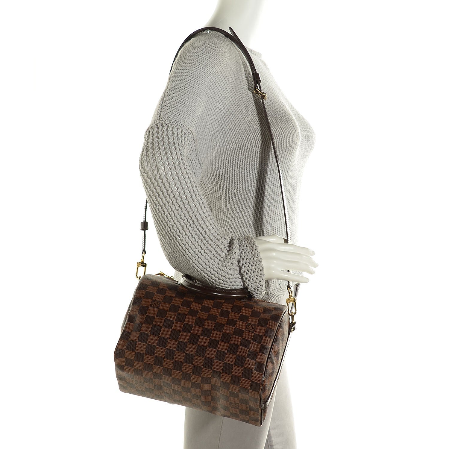 Louis Vuitton Damier Ebene Speedy Bandouliere 25 2 of 9