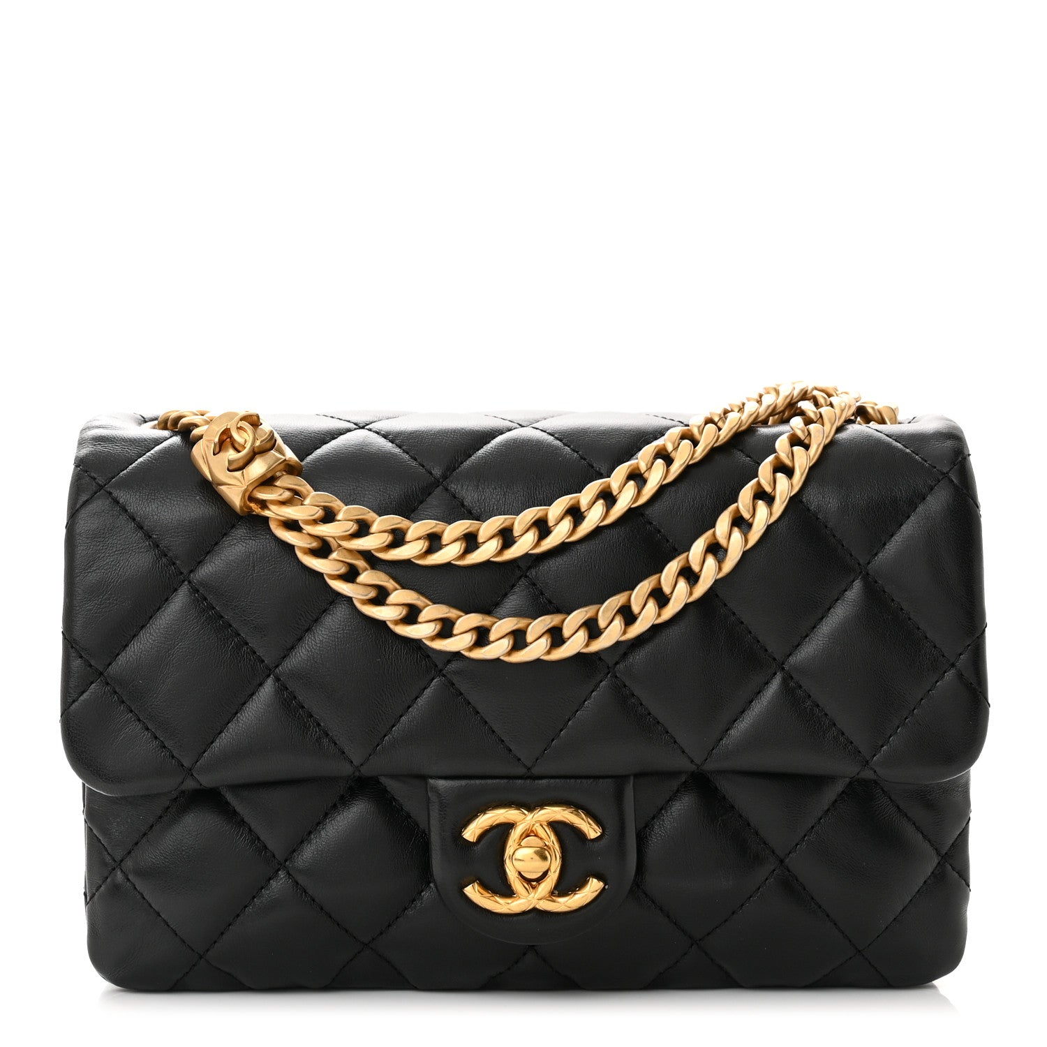 Chanel Lambskin Quilted Small Pillow Crush Flap Black 1 of 11