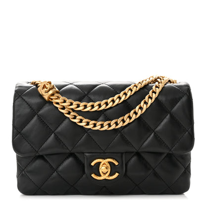 Chanel Lambskin Quilted Small Pillow Crush Flap Black 1 of 11