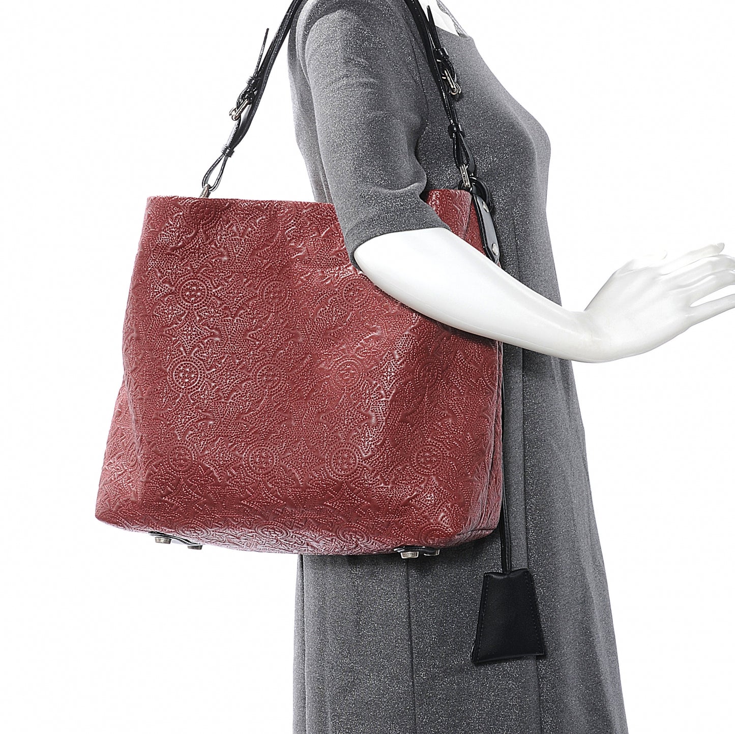 Monogram Lambskin Antheia Hobo PM Framboise