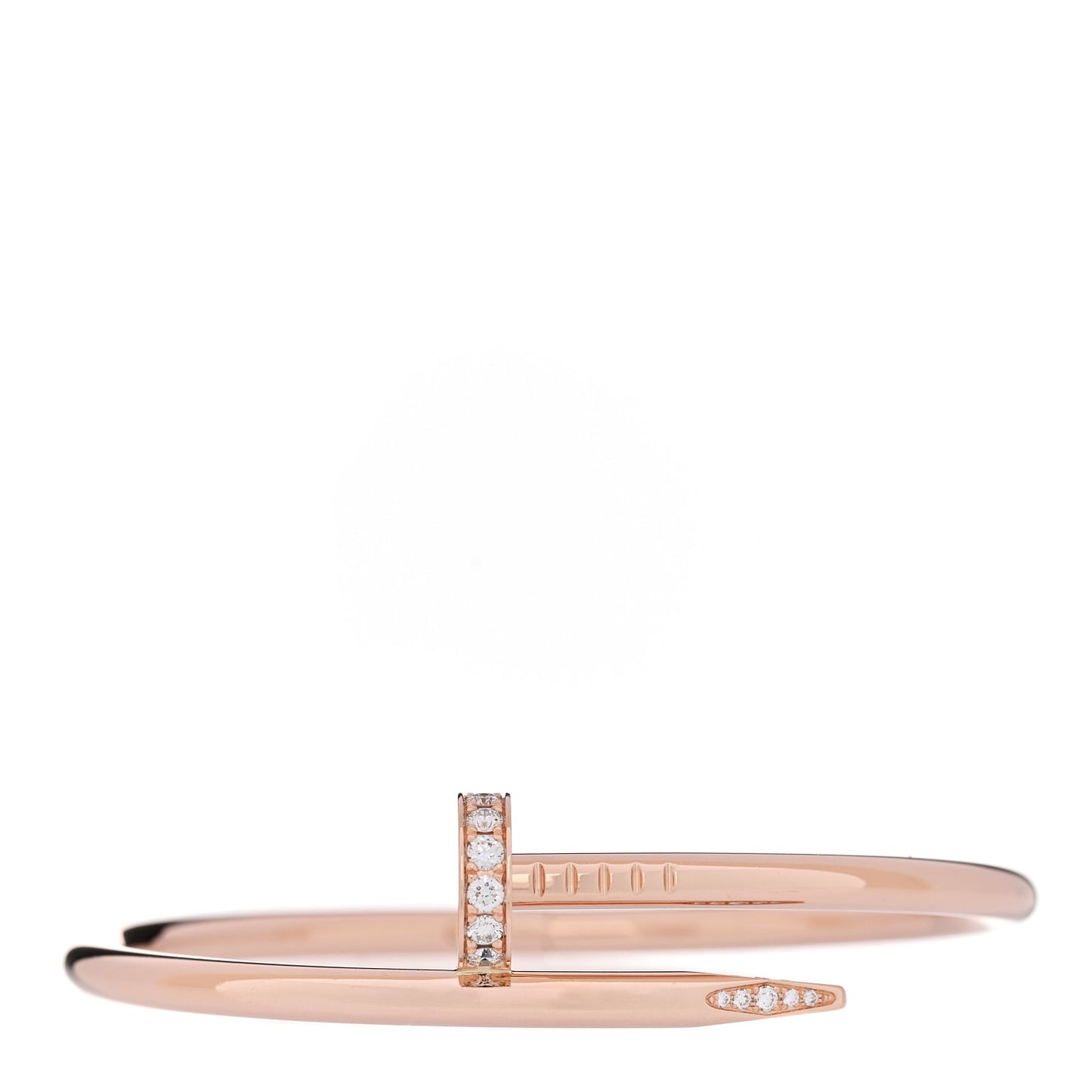18K Pink Gold Diamond Juste Un Clou Bracelet 16