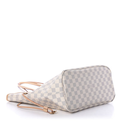 Louis Vuitton Damier Azur Neo Neverfull MM Rose Ballerine 6 of 11