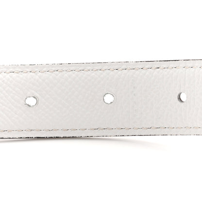 Hermes Epsom Swift 24mm Belt Strap  85 34 White Etoupe 4 of 7