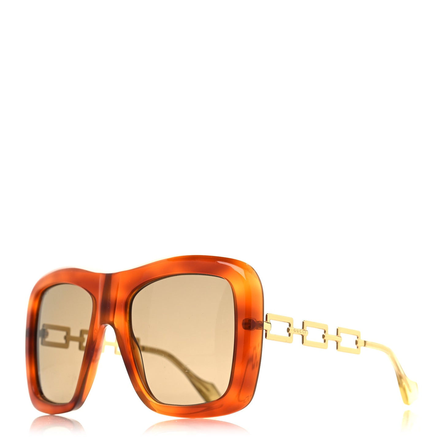 Oversize Square Frame GG0499S Sunglasses Brown
