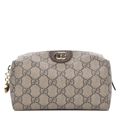 Gucci Soft GG Supreme Monogram Calfskin Medium Ophidia Cosmetic Case Beige Ebony New Acero 1 of 10