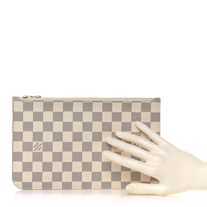 Louis Vuitton Damier Azur Neverfull MM GM Pochette 2 of 7