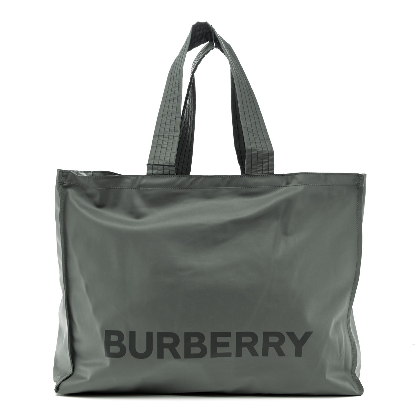 Nylon Logo Tote Bag Grey