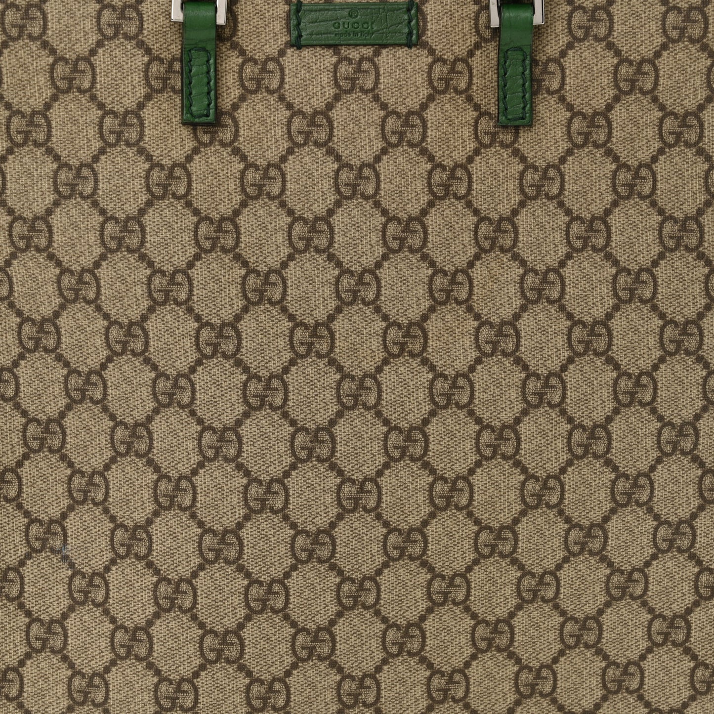 GG Plus Monogram Flat Vertical Tote Green