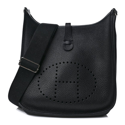 Hermes Taurillon Clemence Evelyne III GM Black 1 of 8