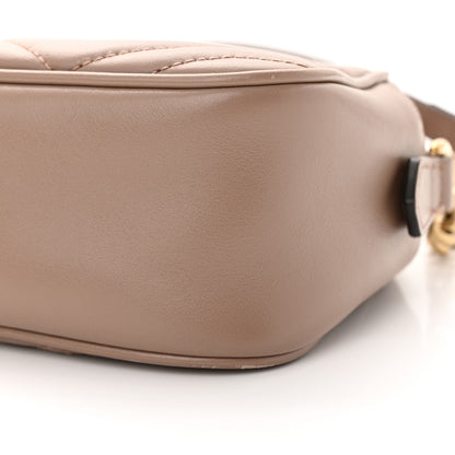 Gucci Calfskin Matelasse Small GG Marmont Chain Shoulder Bag Porcelain Rose 10 of 13