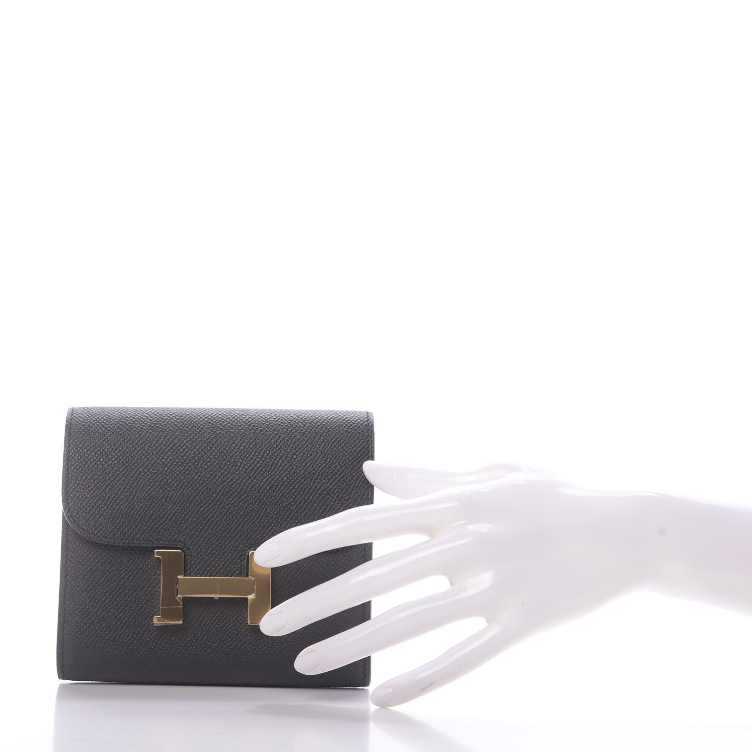 Hermes Epsom Constance Short Wallet Black 2 of 10