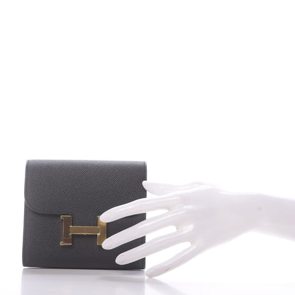 Hermes Epsom Constance Short Wallet Black 2 of 10