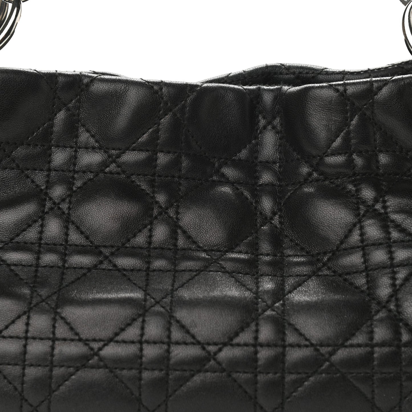 Lambskin Cannage Soft East West Tote Black