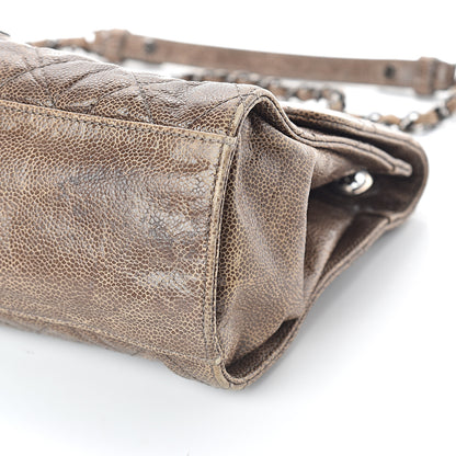 Chanel Crumpled Grained Calfskin Jumbo CC Crave Flap Beige 11 of 11