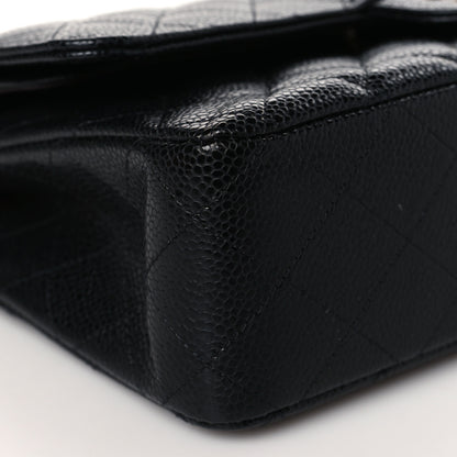 Chanel Caviar Quilted Medium Double Flap Black 8 of 9