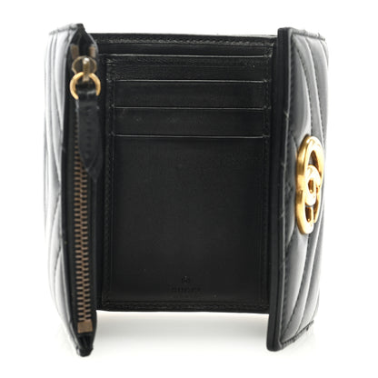 Gucci Calfskin Matelasse GG Marmont Wallet Black 5 of 6