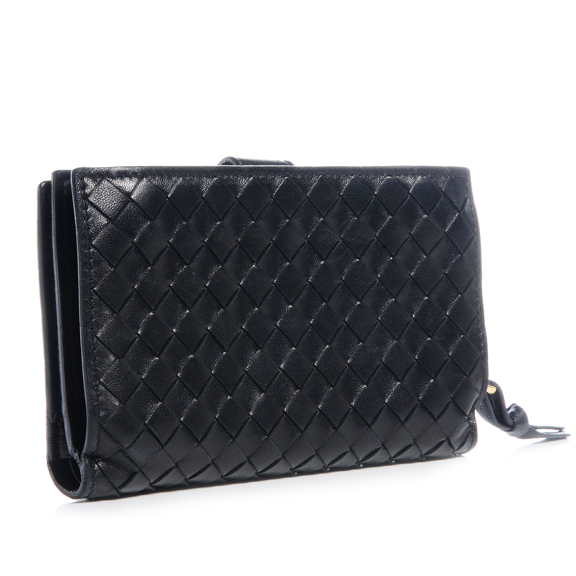 Bottega Veneta Nappa Intrecciato French Wallet Nero Black 3 of 8