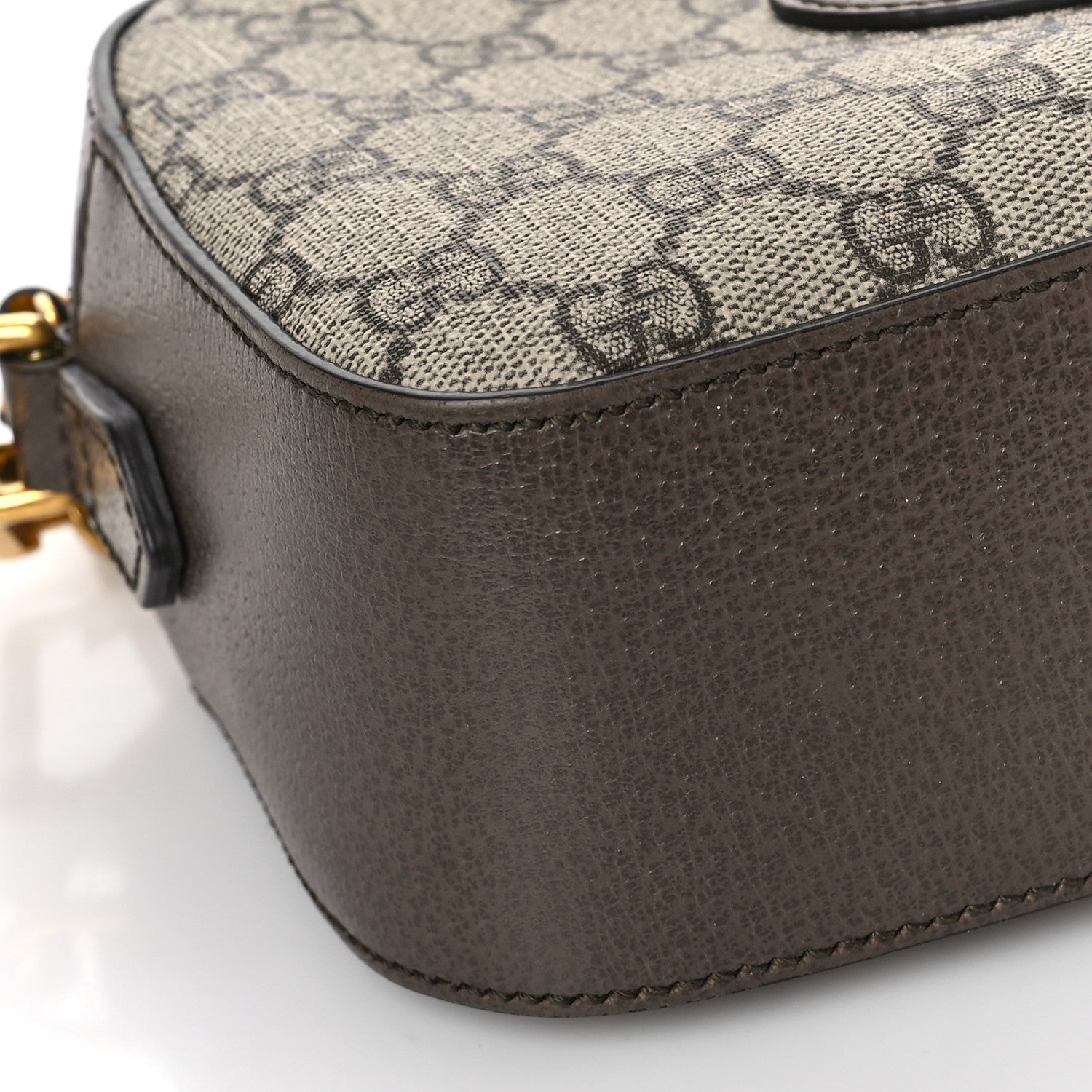 Gucci GG Supreme Monogram Web Neo Vintage Shoulder Bag Beige New Acero Crop 8 of 9