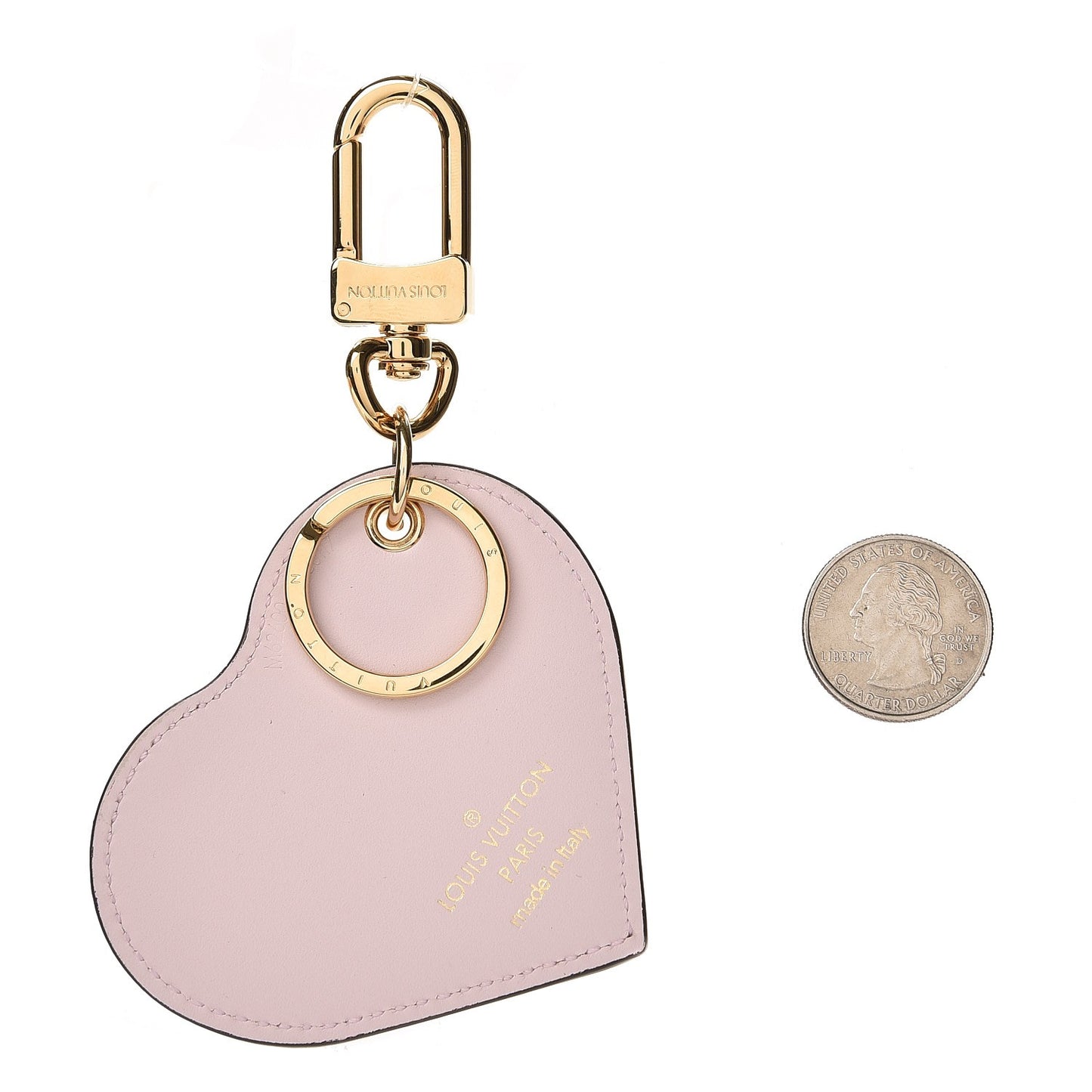 Vernis Degrade Heart Bag Charm Pink