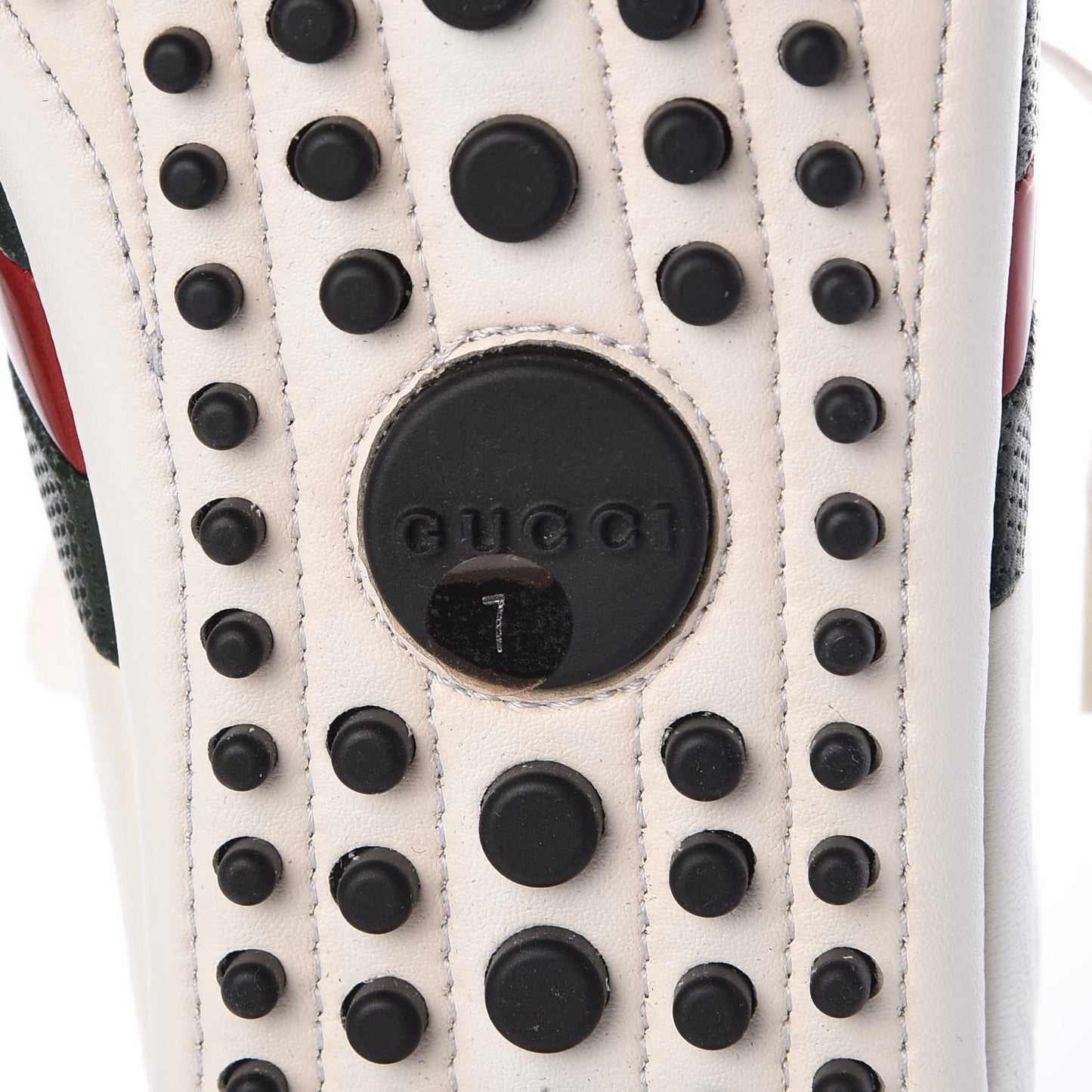 Calfskin Web Mens Lace Up Driver Sneakers 7 White