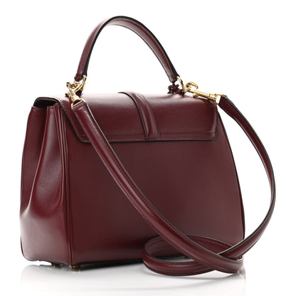 Celine Satinated Calfskin Small 16 Top Handle Bag Light Burgundy 3 of 10