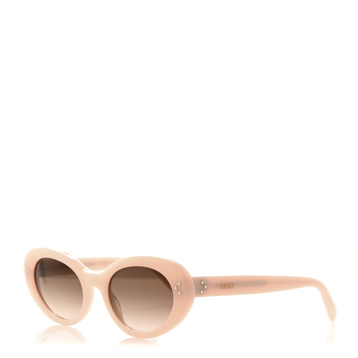 Celine Acetate Cat Eye Sunglasses CL401931 Milky Pastel Rose Brown 1 of 6