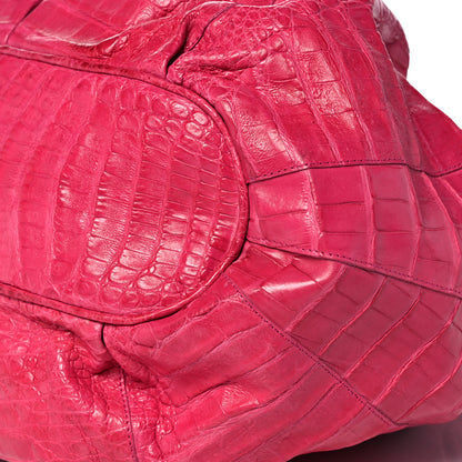 Nancy Gonzalez Crocodile Tote Pink 7 of 10