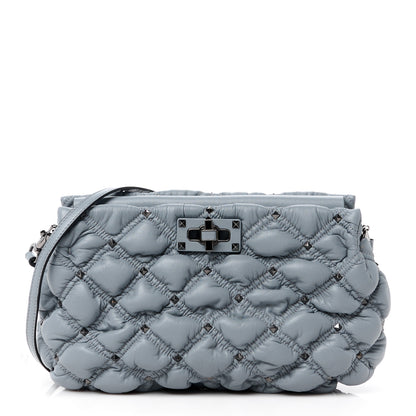 Valentino Garavani Nappa Spikeme Clutch Nuage 1 of 11
