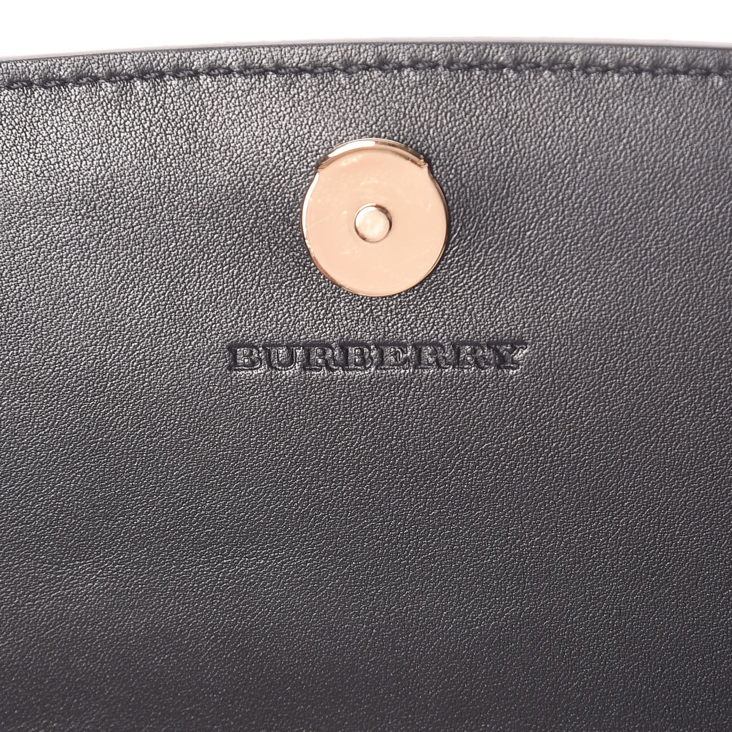 Calfskin Horseferry Check Henley Wallet On Chain Black