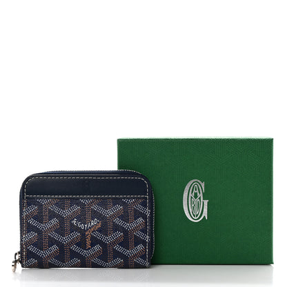 Goyard Goyardine Matignon PM Wallet Navy 7 of 7