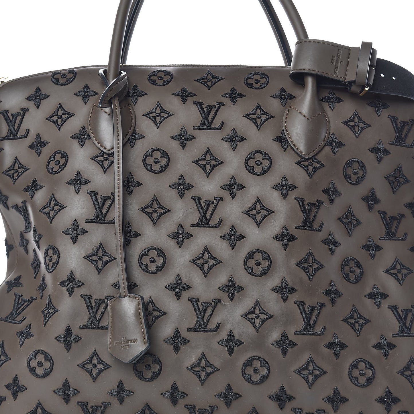 Monogram Addiction Vertical Lockit MM Brown