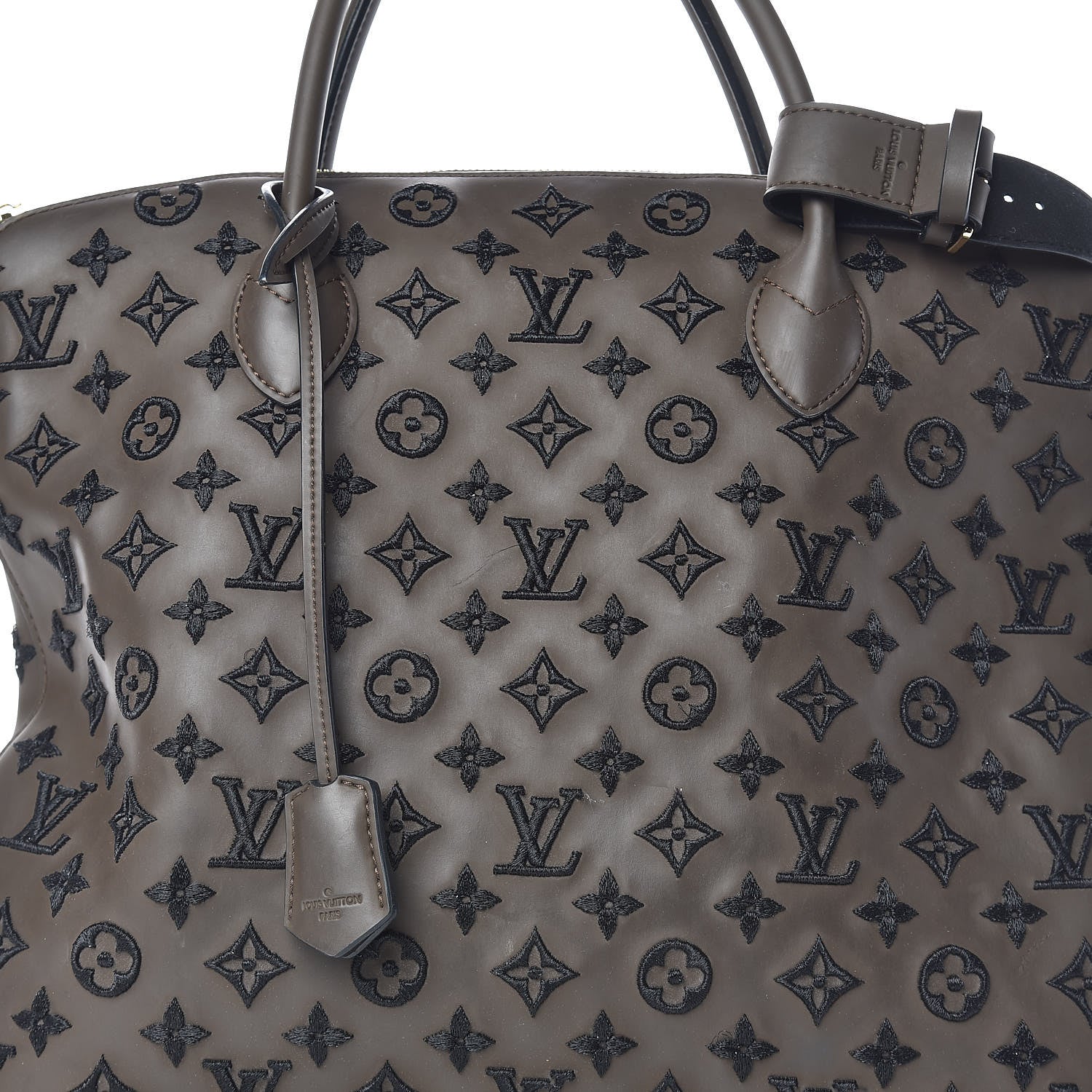 Louis Vuitton Monogram Addiction Vertical Lockit MM Brown 11 of 12