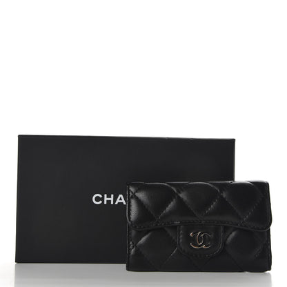 Chanel Lambskin Quilted 6 Key Holder Black 8 of 8
