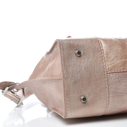 Alexander McQueen Metallic Grained Goatskin Small Legend Satchel Pink 5 of 17