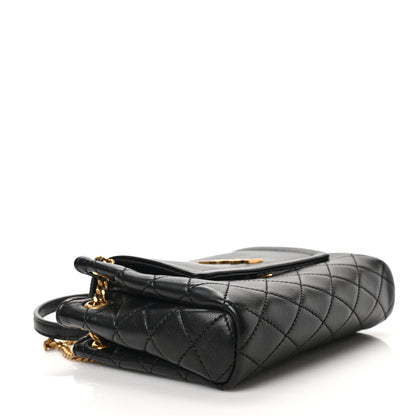 Saint Laurent Lambskin Quilted Monogram Mini Nolita Black 4 of 8