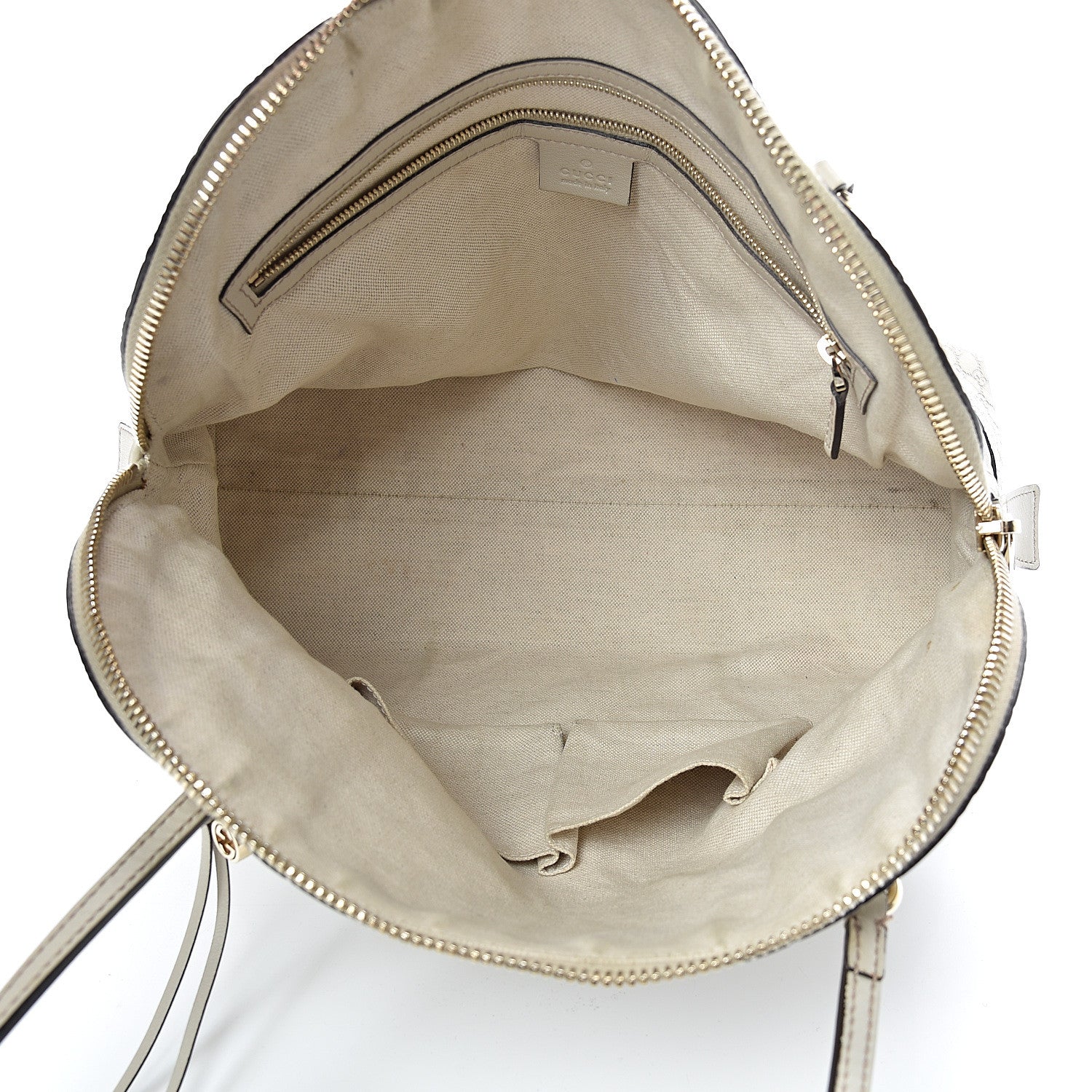 Gucci Guccissima Medium Bree Shoulder Bag Off White 4 of 15