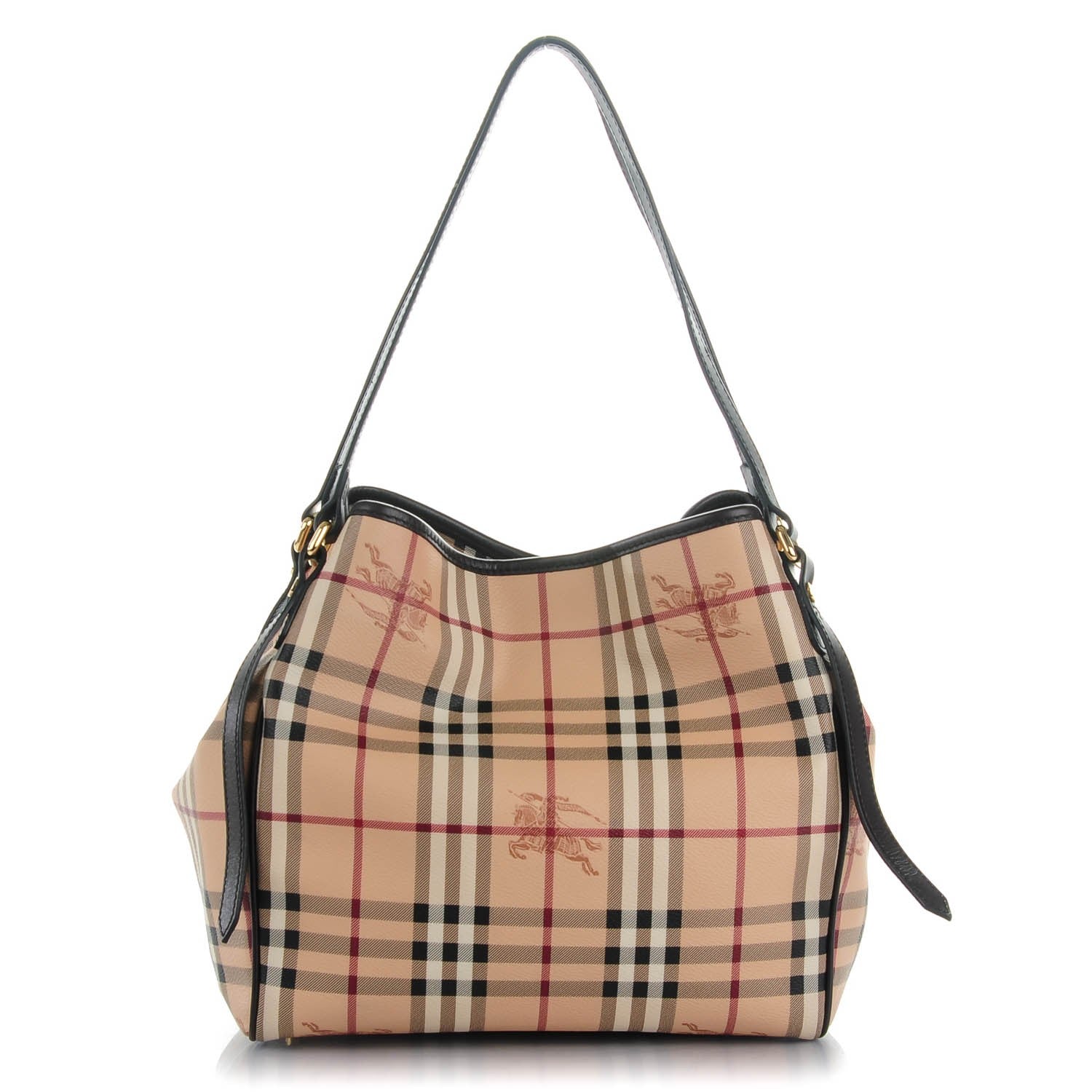 Burberry Haymarket Check Small Canterbury Tote Black 1 of 9